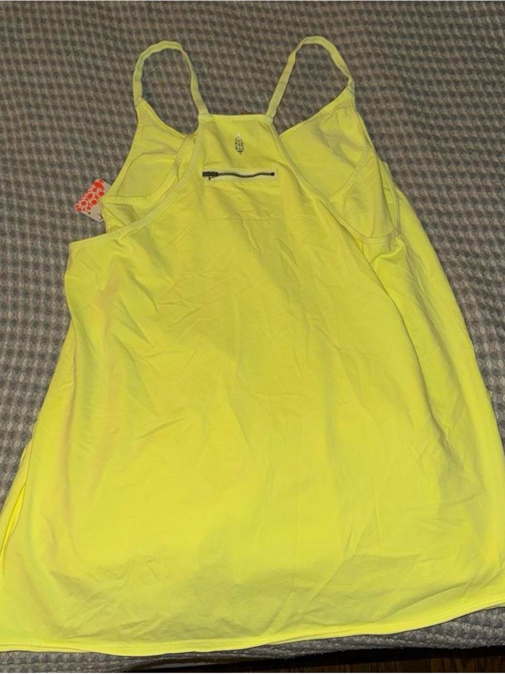 FP Movement by Free People Neon Yellow hot shot mini dress with built in shorts
